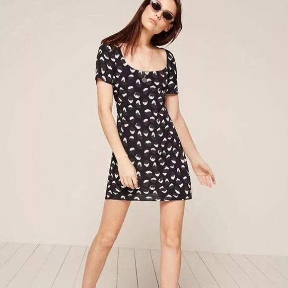 Reformation Dresses & Skirts - Reformation Mini Dress – Navy Leopard – Size 2